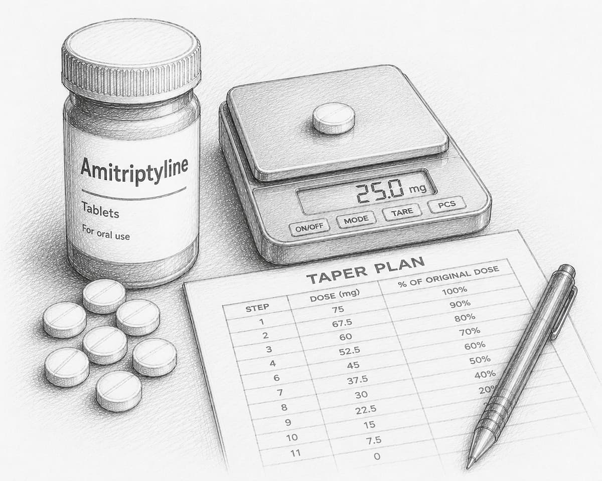 Amitriptyline Tapering Guide for Safe Withdrawal