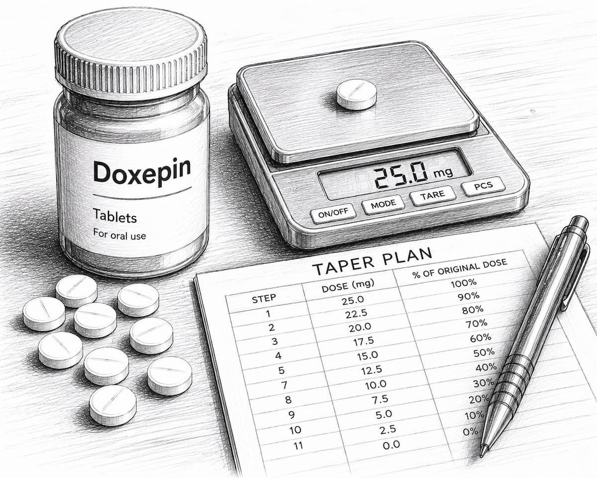 Doxepin Tapering Guide for Safe Gradual Withdrawal