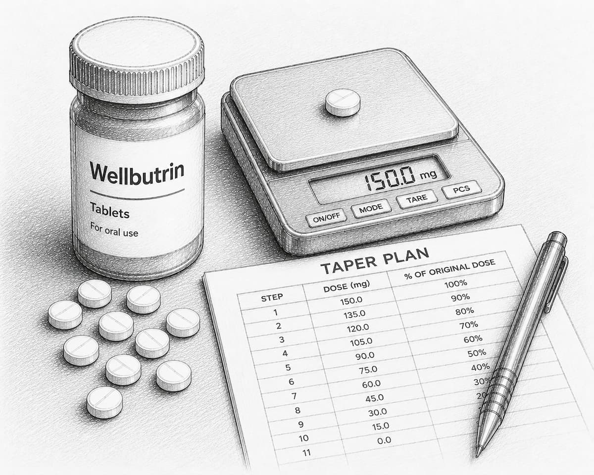 Practical Bupropion (Wellbutrin) Tapering Guide for Adults