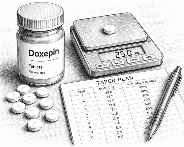 Doxepin Tapering Guide for Safe Gradual Withdrawal