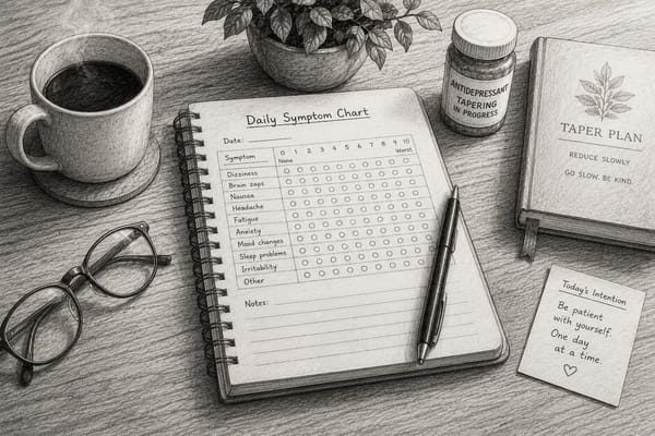 Daily Symptom Chart For Antidepressant Tapering